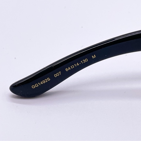NEW GUCCI GG1492S BLACK UNISEX SHIELD SUNGLASSES GUCCI - Picture 10 of 14